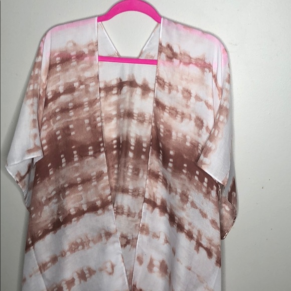 Tie Dye Earth Tone kimono - Picture 9 of 10